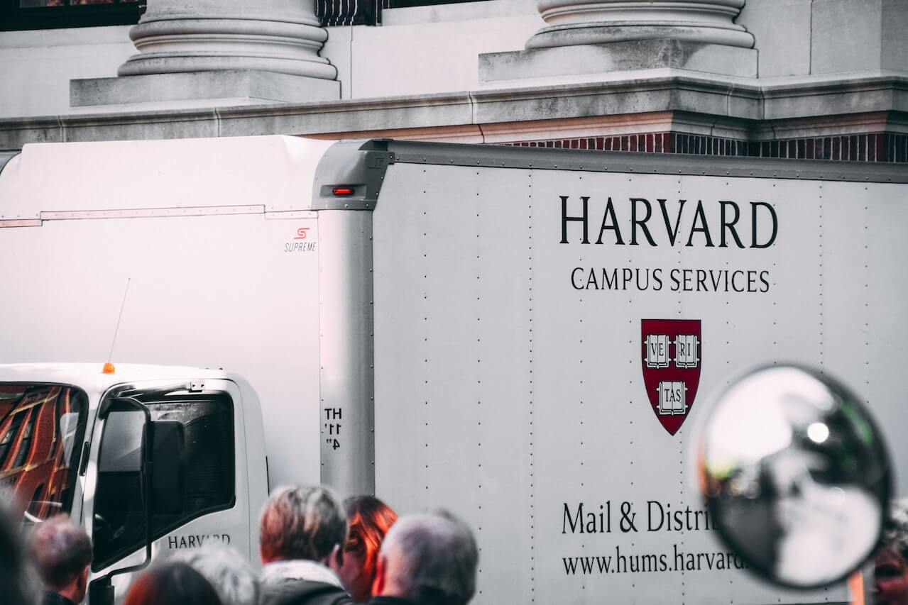harvard university's campus services truck