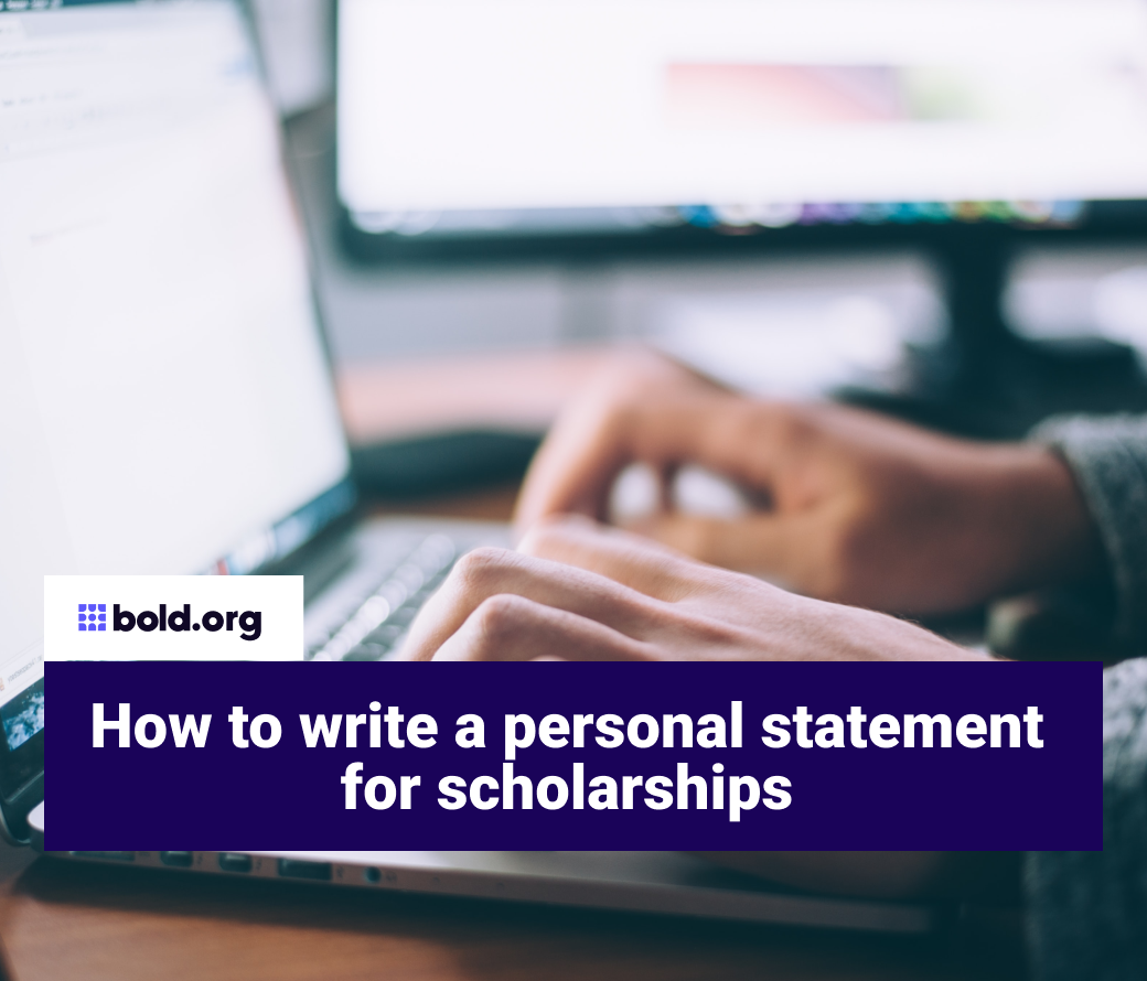 how to write a personal statement for a masters scholarship