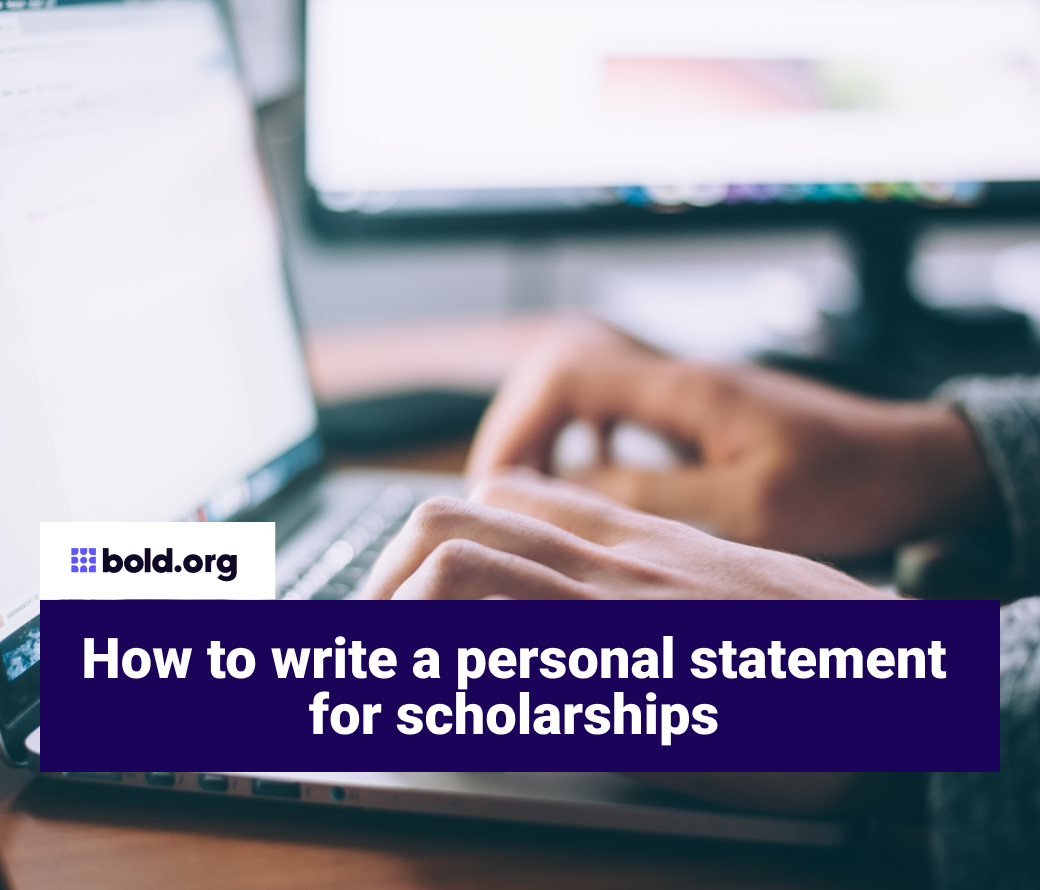 what to write in a personal statement for a scholarship