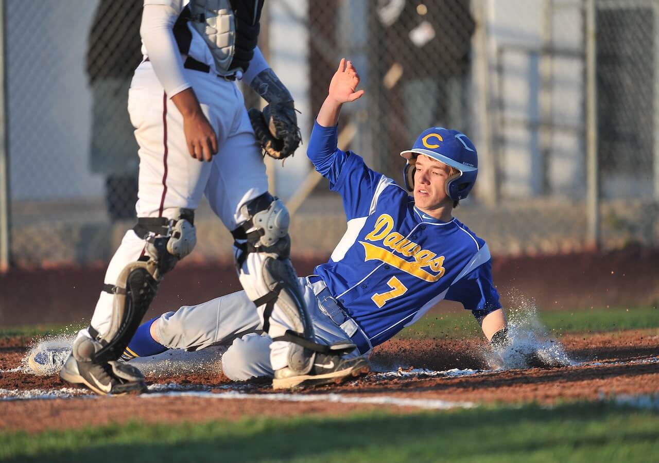 baseball sliding