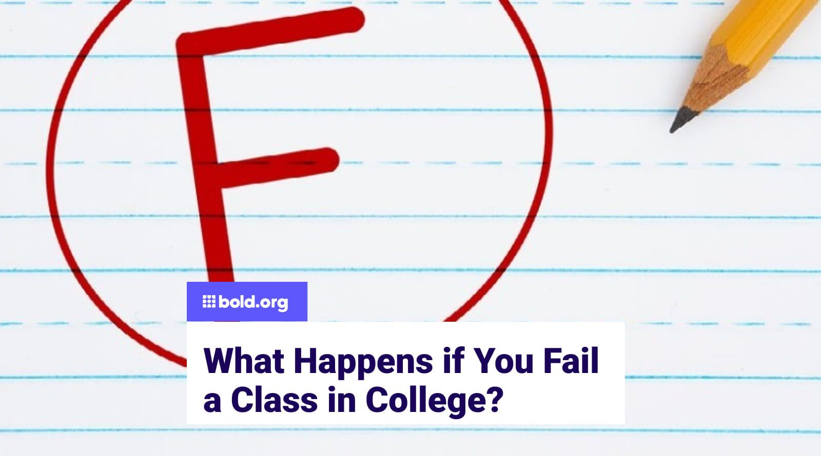 What Happens if You Fail a Class in College?