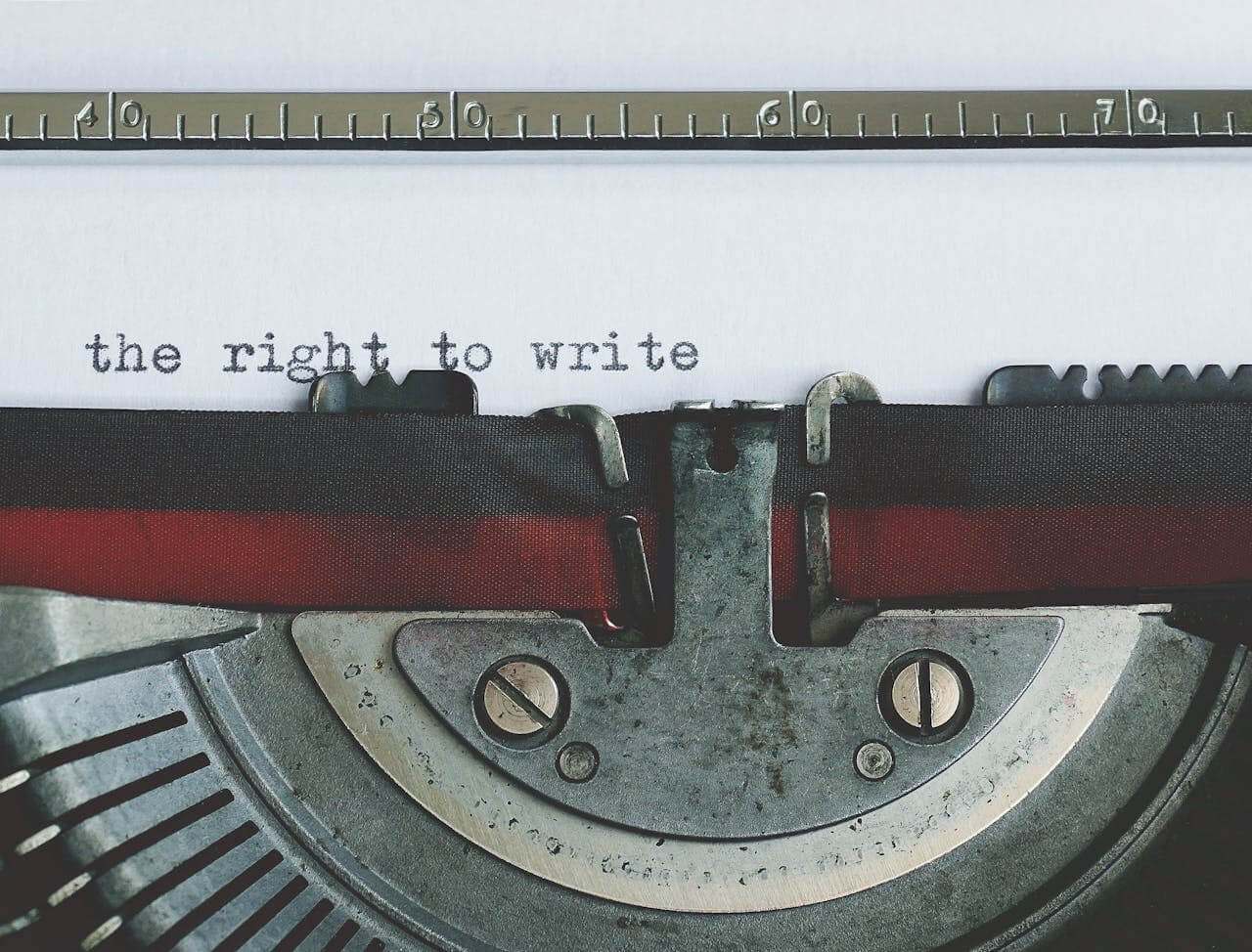the right to write typewriter