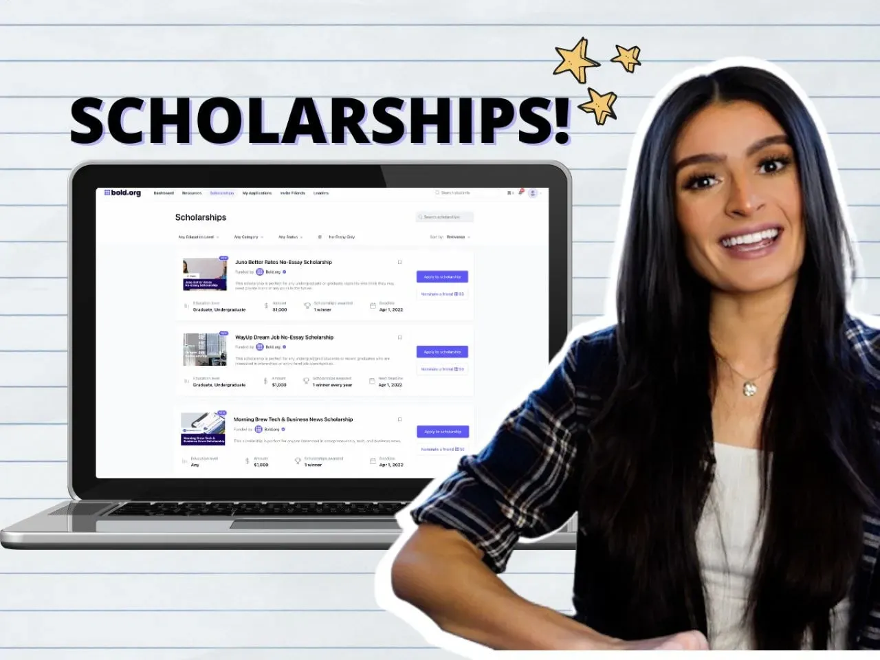 scholarships on bold.org